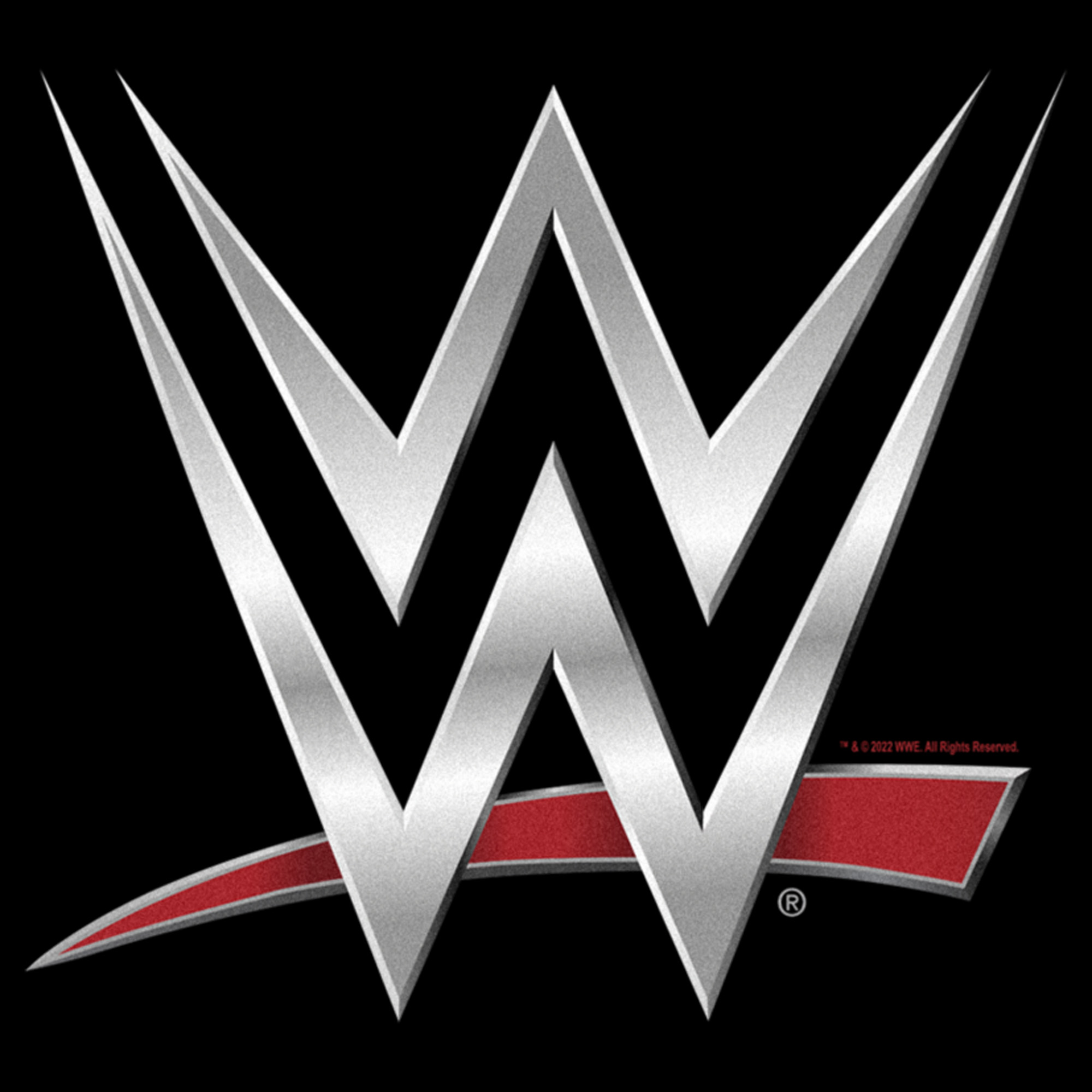 Men's WWE Chrome Logo  Graphic Tee Black 2X Large - image 2 of 5