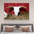 thumbnail image 4 of Póster de lienzo con diseño de calavera de toro, cuernos de vaca, decoración de dormitorio, paisaje deportivo, decoración de oficina, regalo, estilo marco, 12 x 18 pulgadas (30 x 45 cm), 4 of 8
