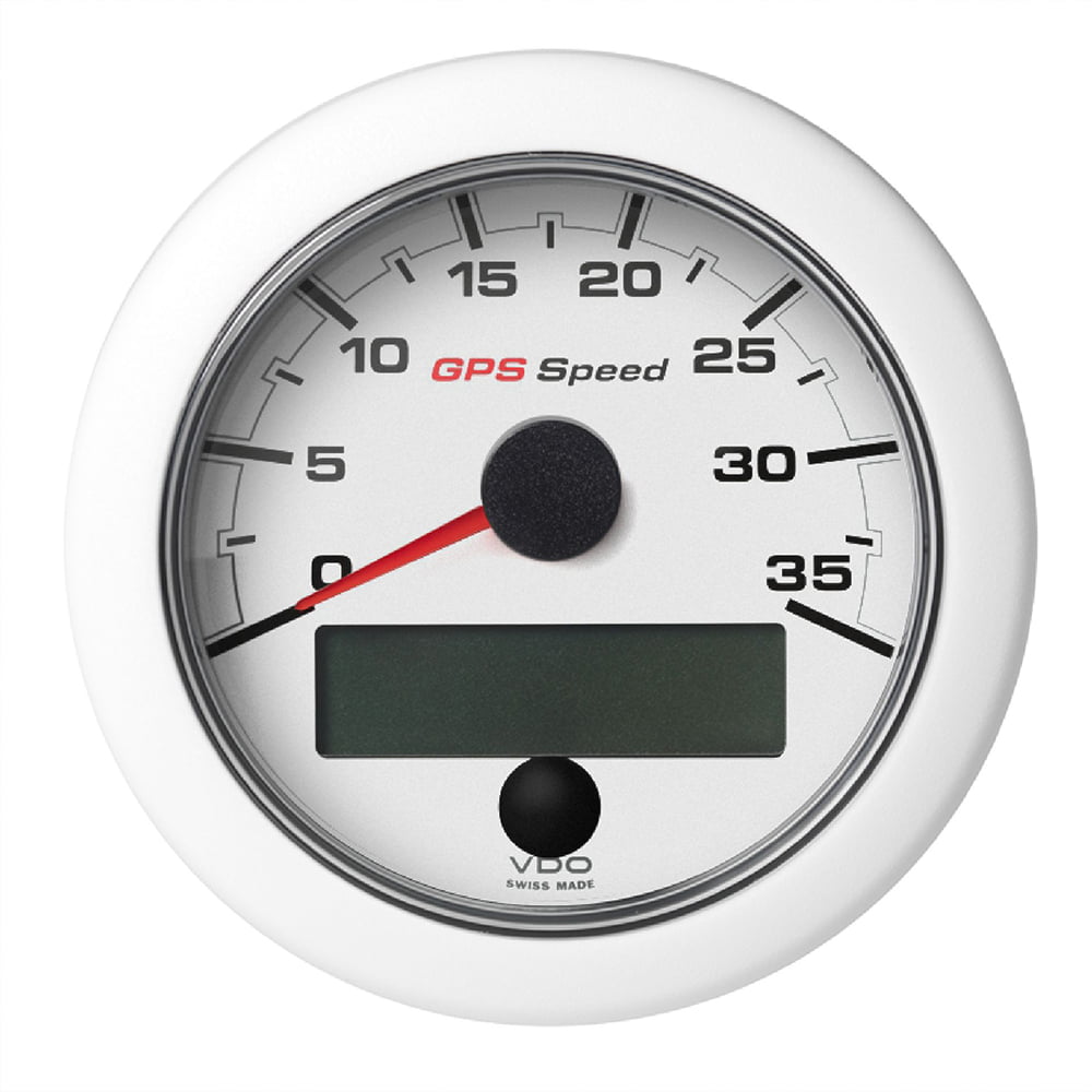 Vdo Marine 3-3/8" Oceanlink Gps Speedometer (0-35 White Dial & - Walmart.com