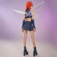 thumbnail image 4 of [Officially Licensed] Winx Club Dark Bloom Fairy Costume for Women Dark Blue Top and Skirt with Wings, S, 4 of 13