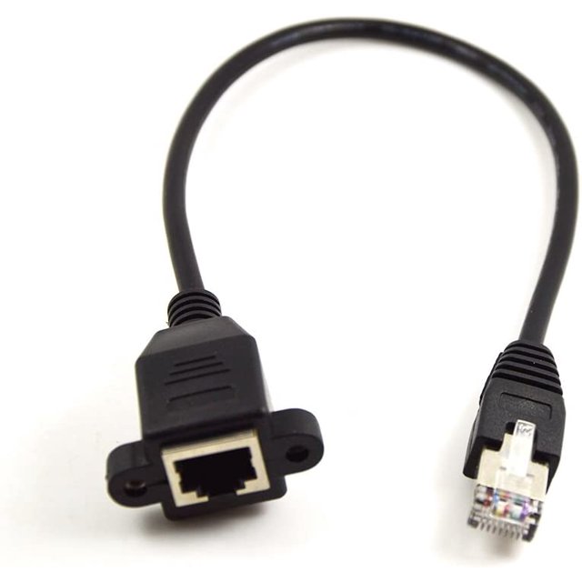Cable de extensión de cable de red RJ45 con orificio para tornillo de oreja-- Sincero Electrónica