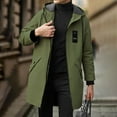 thumbnail image 5 of Men's Casual Fashion Windbreaker Coat-Lightweight Mid-Length Jacket with Adjustable Hood & Two Large Pockets, 5 of 6