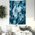 thumbnail image 3 of Marble Tapestry, Antique Marble Stone with Blurry Distressed Motley Fractal Effects Illustration Artwork, Wall Hanging for Bedroom Living Room Dorm Decor, 60W X 80L Inches, Blue, by Ambesonne, 3 of 5