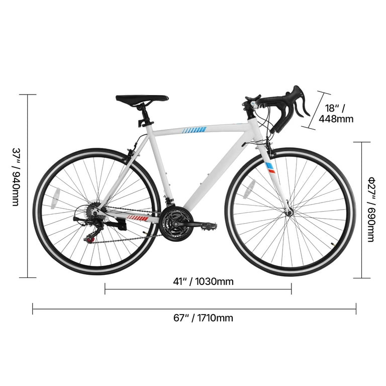 KFFKFF Road Bike with 700C Wheels, 21-Speed Drivetrain, Carbon