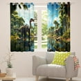 thumbnail image 5 of Erosebridal 3D Dinosaur Curtains & Drapes,Wild Animal Jungle Curtains Blackout Dinosaurs Bedroom Decor,Cute Dino Curtains Palm Tree Tropical Window Curtain, 5 of 6