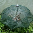 thumbnail image 6 of LELINTA Fishing Bait Trap, Foldable Drop Net Fishing Landing Net Prawn Bait Crab Shrimp, 4 6 8 12 Hole Fishing Net Trap Cast Net Dip Cage Collapsible Easy Use Hexagon, 6 of 8