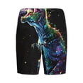 thumbnail image 7 of Daiia colorful flames dinosaur Mens Woven Stretch Pajama Short,Short Pajama Pants-4X-Large, 7 of 7