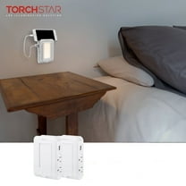 2 Pack Night Light Surge Protector Outlet with USB Ports, 2 USB Ports, 4 AC Outlets, Dusk to Dawn Nightlight