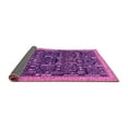 thumbnail image 2 of Ahgly Company Indoor Round Abstract Pink Modern Area Rugs, 3' Round, 2 of 4