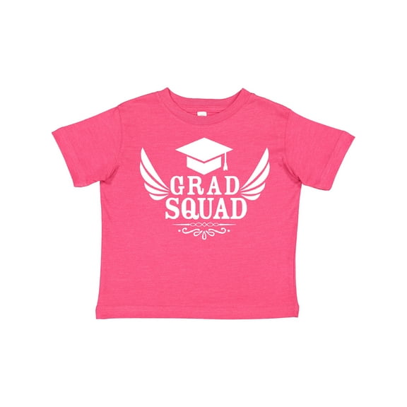 Inktastic Grad Squad with Graduation Cap and Wings Boys or Girls Toddler T-Shirt