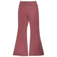 thumbnail image 3 of vauyc Polyester Jeans —— Ladies' Street Fashion High-Waisted Stretch Slim Jeans with Pockets and Flared Shape Pink S, 3 of 4