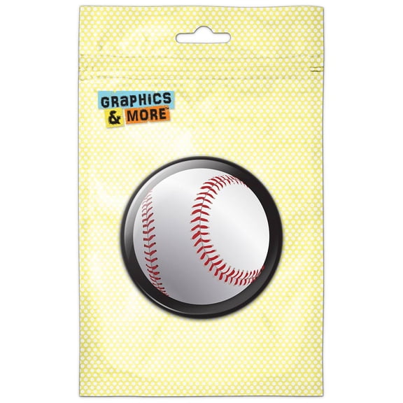 Baseball Ball Sport American National Black Pinback Button Pin Badge