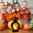 thumbnail image 4 of Bougie Rétro LED Halloween Portable Vent Rond Ornements d'Ambiance Lampe Décorative Électronique, 4 of 8