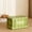 Green, variant on Large Foldable Plastic Storage Box, 16.92x11.22x9.64in Beige/Black - Waterproof Organizer for Clothes & Toys, Space-Saving