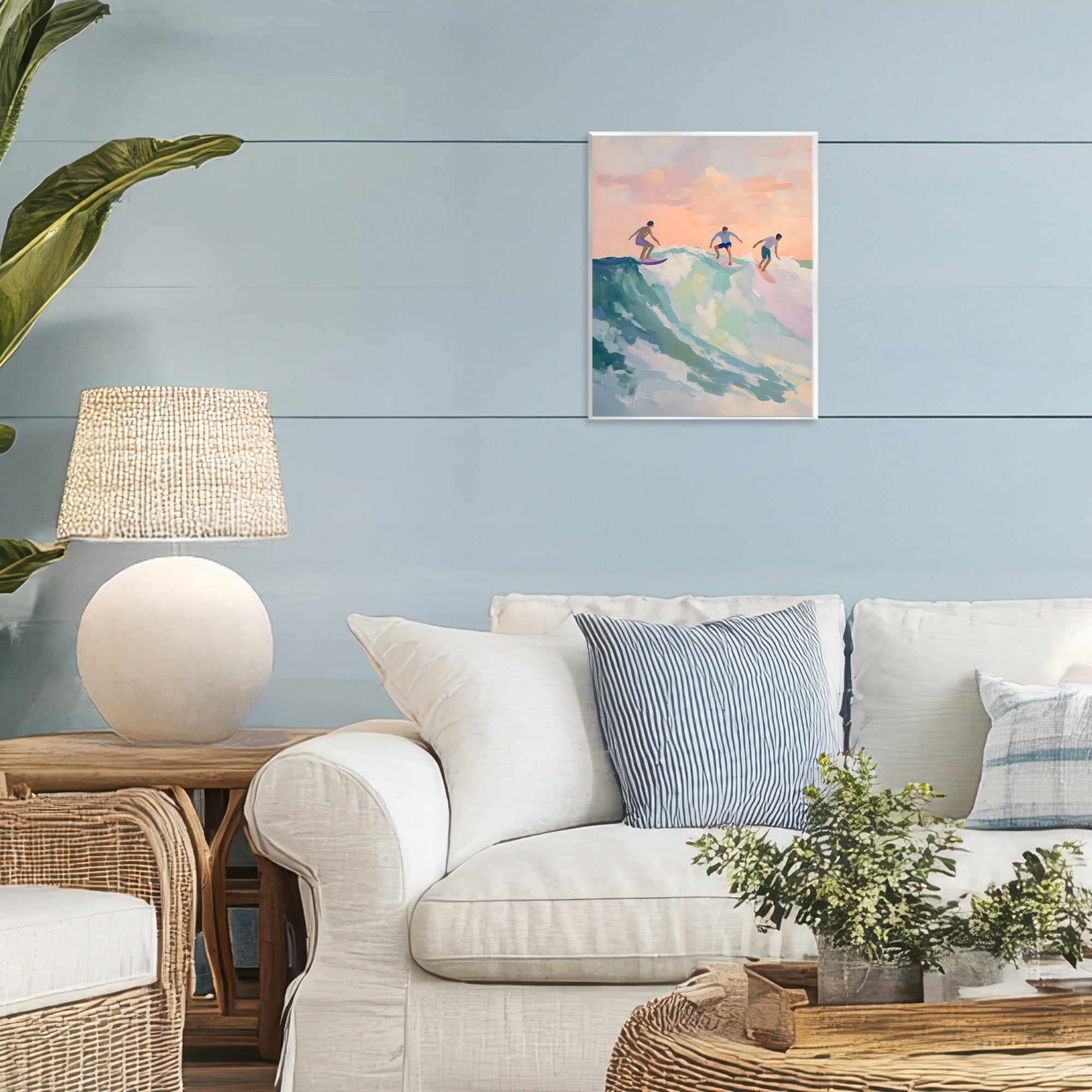 Stupell Industries Group of Surfers at Sunset Wall Plaque Art, design by The Prints Vibe