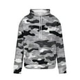 thumbnail image 4 of Awdenio Mens Sweatshirts Fashion Drawstring Camouflage Print Loose Pullover Printed Pocket Long-sleeved Top Hoodie Winter Fall Outfits, 4 of 5