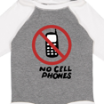 thumbnail image 4 of Inktastic No Phones Boys or Girls Long Sleeve Baby Bodysuit, 4 of 5