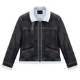 thumbnail image 4 of CloudStyle Mens Vintage Motorcycle Biker Leather Jacket, 4 of 11