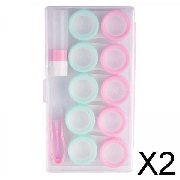 Estuche contenedor para lentes Fernando 5 pares para viajes al aire Libre 2 piezas