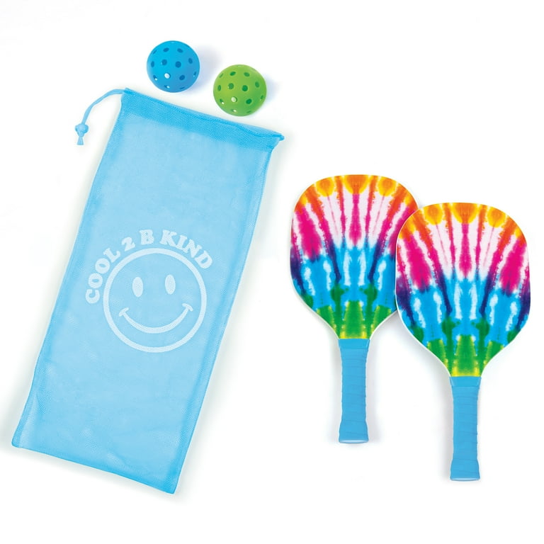3C4G: Tie Dye 2 Person Pickleball Set - Play Pickleball Anywhere