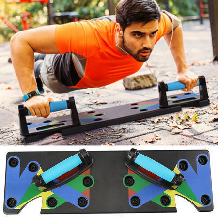 9 in 1 Body Building Push Up Rack Board System Fitness Muscle Training Exercise Tool Workout Gym Push Up (Best Push Up Workout Program)