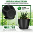 Plant Pots with Multi Drainage Holes 20 Pieces Versatile, Sturdy