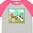 thumbnail image 4 of Inktastic Farm Animals with Cow, Chick and Pig Boys or Girls Toddler T-Shirt, 4 of 5