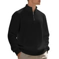thumbnail image 4 of Awdenio Mens Shirts Quarter Zip Pullover Sweatshirts Mock Neck Casual Golf Shirts Long Sleeve Waffle Shirt Half Zip, 4 of 9