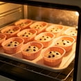 thumbnail image 4 of Silicone Mini Loaf Baking Cups Non-Stick Reusable Muffin Liners for Air Fryer Oven Microwave, Food Grade Silicone Molds for Brownies Cakes Puddings Chicken, Microwave Safe Baking Dish, Orange, 4 of 5