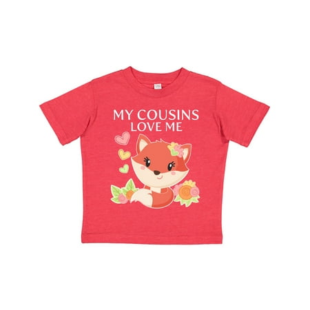 

Inktastic My Cousins Love Me- little fox Gift Toddler Boy or Toddler Girl T-Shirt