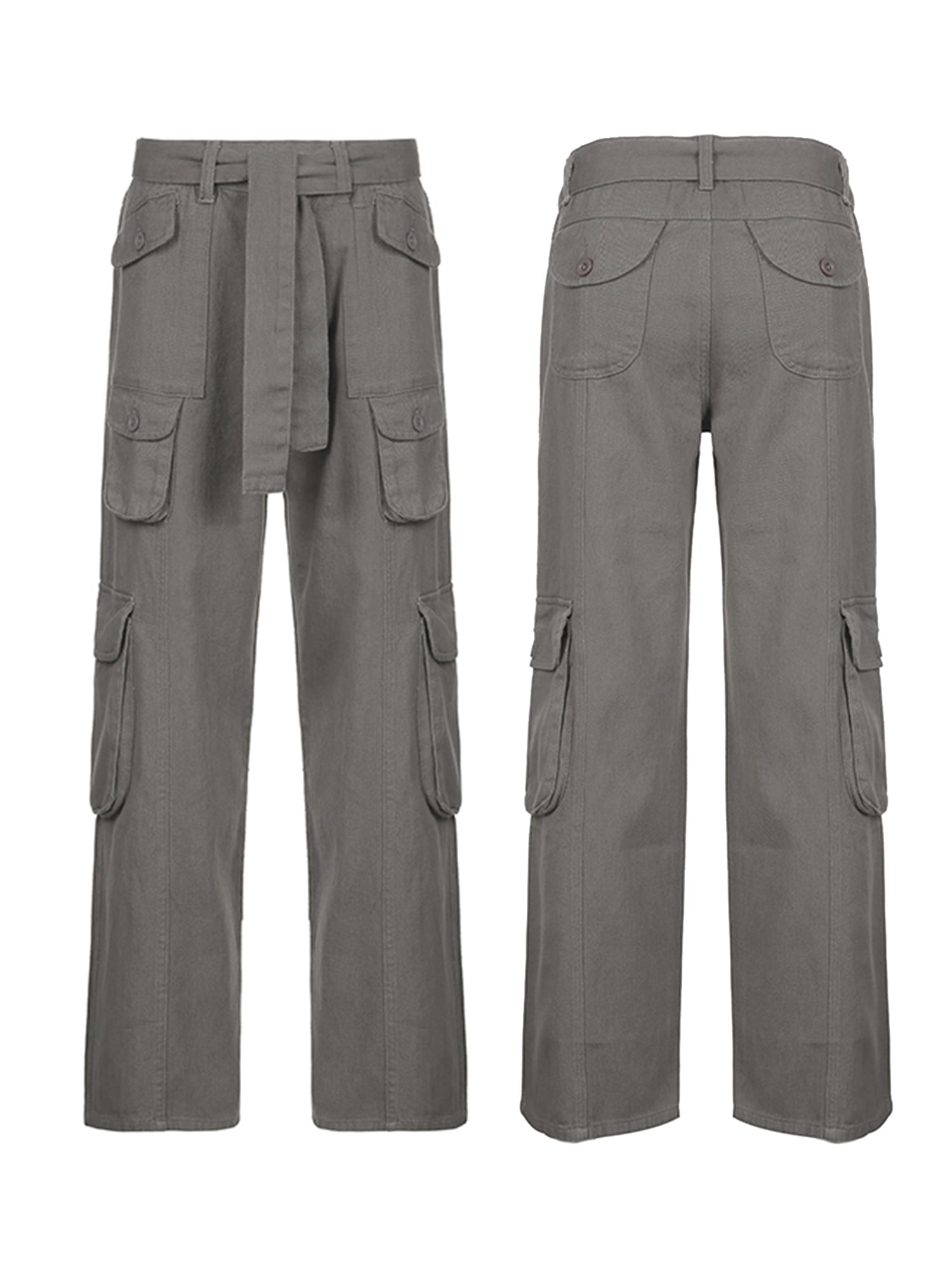 【hippiedippy】glossy cargo pants Y2K Grunge Cargo Pants for Women Low Waist Boyfiend Baggy