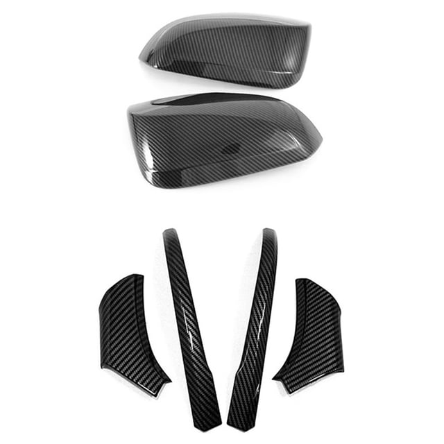 Moldura de Cubierta de Espejo Retrovisor Lateral para 2019-2023, Accesorios Exteriores, Estilo Fibra de Carbono