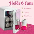 Paris Hilton Mini Refrigerator and Personal Beauty Fridge, Mirrored