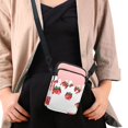 thumbnail image 4 of HELLHERO Strawberry Pattern Women Messenger Bag for Adults Leakproof Sling Bag Polyester 2 Layers, 4 of 7