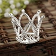 thumbnail image 5 of Crown Cake Topper Crystal Tiara Vintage Wedding Cake for Baby Photo Studio, 5 of 19