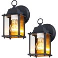 thumbnail image 1 of Luminaria de pared DESIGNERS FOUNTAIN Ivy Trail de 8,25" negra, paquete de 2, 1 of 6