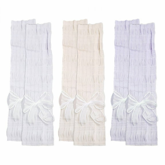 TELOLY 3Pairs Arm Sleeves,Lace Pattern Polyester Arm Sleeves for Women,Comfortable Silk 19.7" Arm Sleeves for Men,Multicolor1