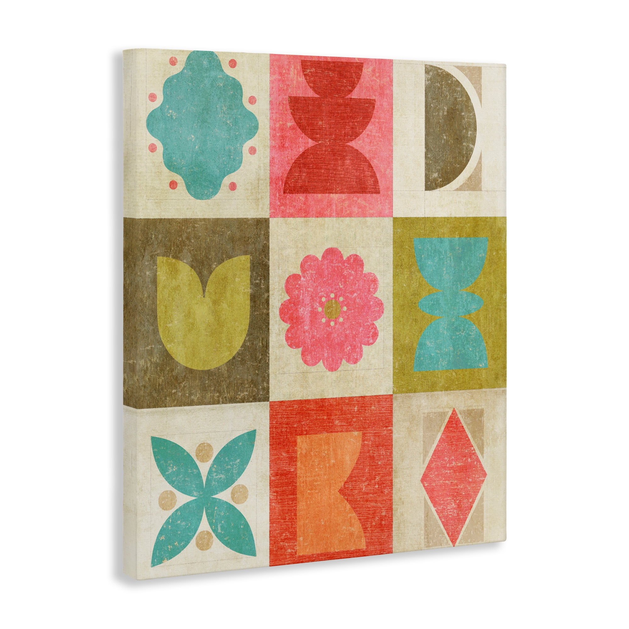Stupell Industries Happy Dance Geometrics Canvas Wall Art, design by Suzanne Nicoll