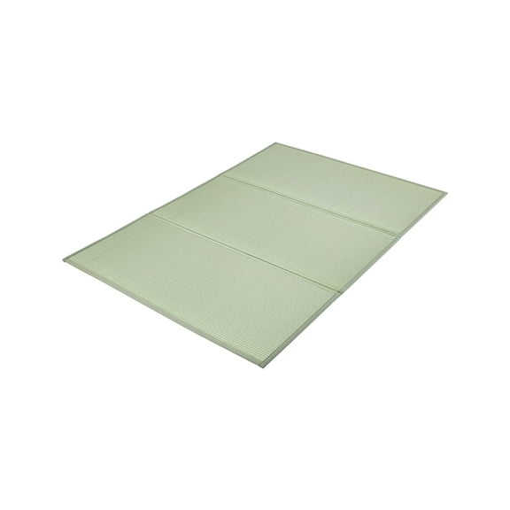 IUKRYU Japanese Tatami Mat King Size Foldable Traditional Rush Grass Floor Mattress with Non-Slip Bottom for Sleeping, Yoga, Meditation Use