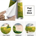 thumbnail image 4 of Peel and Stick Wallpaper Waterproof panoramic view nature landscape green field rice sunset Wall Mural Decor Self Adhesive and Removable 69in x 98in, 4 of 8