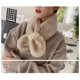 thumbnail image 4 of Bufanda de cuello Bufandas Peludas Sólido Cálido Fleece Faux Fur Soft Coze Para El Vestido De Abrigo Caqui Caqui Magideal Bufanda de cuello, 4 of 7
