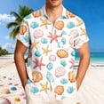 thumbnail image 2 of Awdenio Tshirts Shirts for Men Summer Beach Hawaiian Shirt Short Sleeve Casual Button Down Tropical Beach Aloha Shirts, 2 of 6