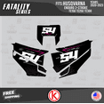 thumbnail image 2 of Kalair GFX Graphics Kit for Husqvarna ENDURO 2-STROKE TE150, TE250 and TE300 (2020-2023) Fatality Series, 2 of 5