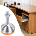 thumbnail image 5 of Uxcell 12Pcs Adjustable Leveling Feet, 2" Dia Base M10 x Thread Anti-slip Shock-absorbing Furniture Leveler Legs, 5 of 6