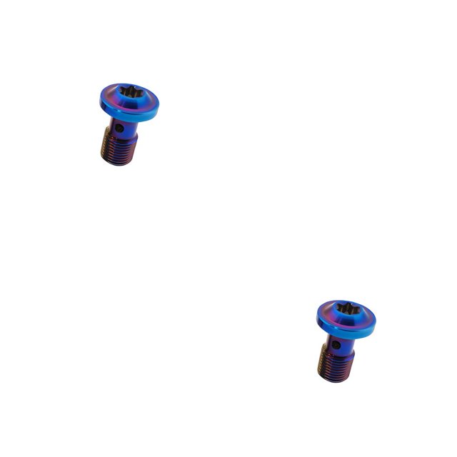 Scienceny Pernos de freno para motocicletas, manguera de tornillo, tubo de tubería, accesorio de aleación de titanio, sujetador único, Type5 NO5