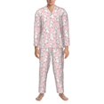 thumbnail image 3 of Balery Cute Rabbit Pijama para Hombre de Dos Piezas con Manga Larga, Conjunto de Dormir y Descanso Suave con Bolsillos-X-Large, 3 of 7