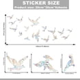 thumbnail image 2 of Bird Electrostatic Window Sticker Cling for Glass and Tile, Removable Decorative Glass Film, 1 Piece, Colorful Flying Bird Design, 2 of 6