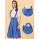 thumbnail image 2 of INSPIRE CHIC Vestido General De Cintura Elástica Con Tirantes Y Tirantes Para Mujer Azul XL, 2 of 5