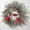 Red, variant on 18 Inch Red Cardinal Wreath Winter Wreath Christmas Wreath Home Wall Party Decoration Front Door Wreath Home Party Outdoor Indoor With Berry Pine Cones
