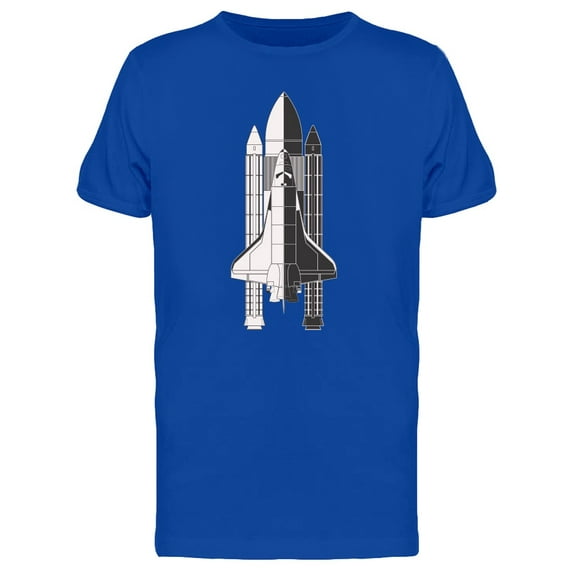 American Space Shuttle T-Shirt Men -Image by Shutterstock, Male 3X-Large